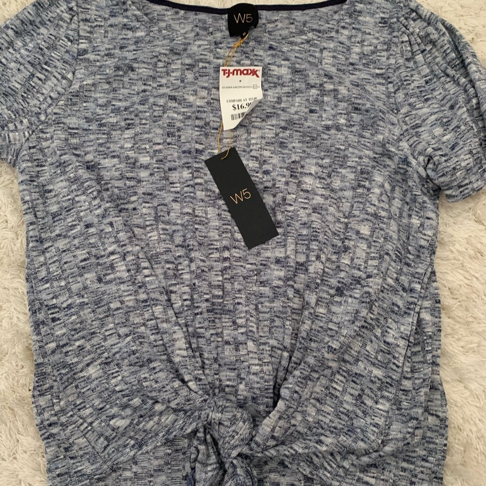 Navy Blue Tie Top
